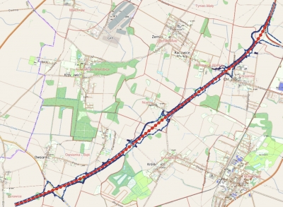 S8 Kobierzyce P&oacute;łnoc (z węzłem) do węzła Kobierzyce Południe (z węzłem)